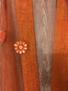 Orange Embroidered Dupatta