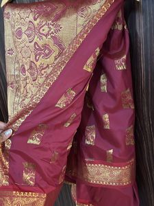 Pink Silk Saree