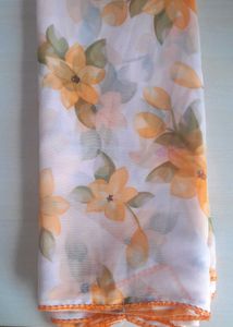 Georgette Sare With Floral Print