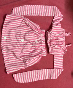 Crop Top And Skirt Co-ord Set