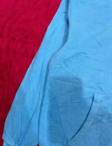 Light Blue Graphic Hoodie