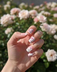 Pink Plaid Press-On Nails