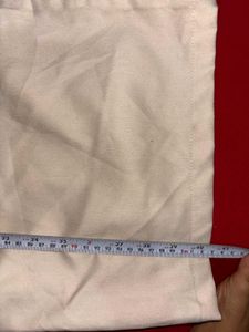 Beige Wide Leg Trousers