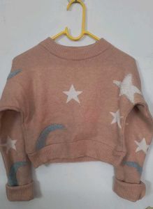 Star Pattern Knit Sweater