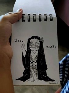 My A6 Sketch Drawing 🥹💕🩷+ Frame