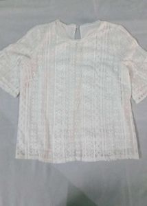 Lace Top with Bell Sleeves