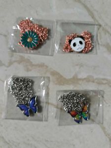 4 Cute Charm Necklaces 100 Rs No Bargaining Fix Pr