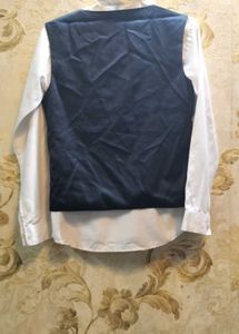 Navy Blazer &amp; Vest Set For 13 To 14 Years Old Boy