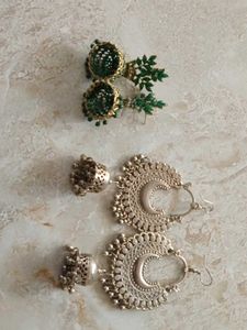 Statement Earrings - Set of 2