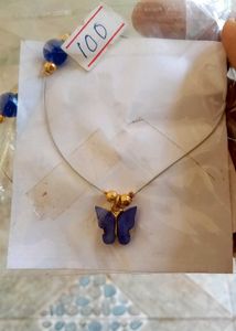 Green &amp; Gold Necklace Set