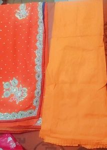 Fancy Party Wear Saree With Peticot And Blouse