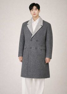 Elegant Grey Trench Coat