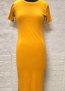 Yellow 💛 Bodycon Tshirt Dress
