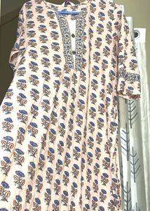 Floral Print Tunic Kurta