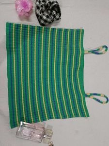 Y2k Striped Knit Tank Top