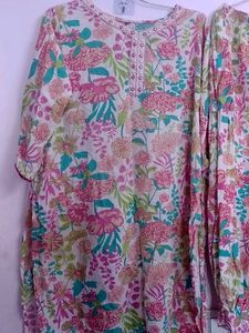 Floral Kurta Set,used