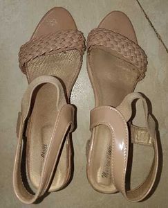 Nude Woven Heels