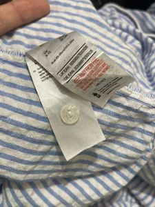 Pintresty Nightwear Shirt Striped Blue