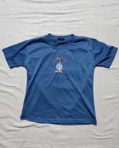 ❗ CLEARANCE ❗ Blue 'Happy Time' Graphic Tee