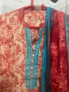 Biba Anarkali Kurta With Dupatta