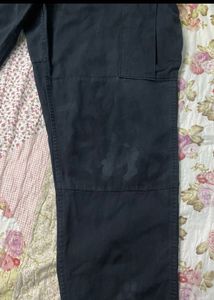 Cargo Military Black Washed 6 Pocket