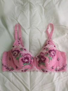 Floral Pink Bra