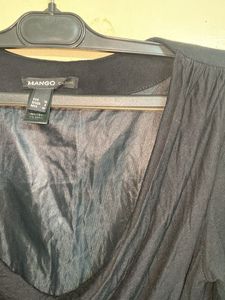 Mango Casual Black Top - Size M