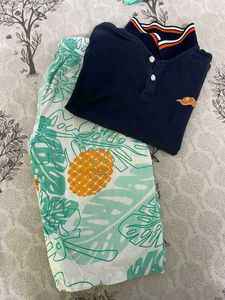 Blue T Shirt Pants