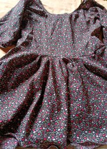 Floral Print Tiered Dress