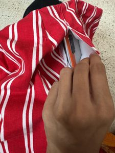 Forever 21 Red Striped Mini Skirt