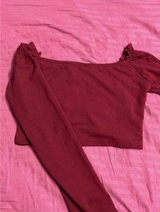 Ruched Long Sleeve Top