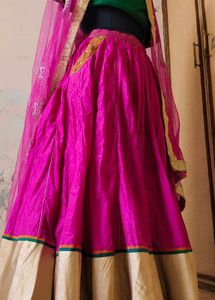 2 poket designer pure silk Lehenga Choli Set 😍