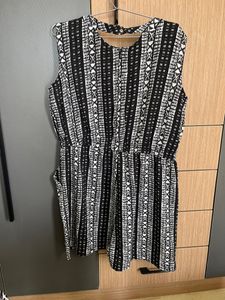 Short Black And White Jumpsuit