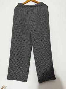 Checkered Wide Leg Pants