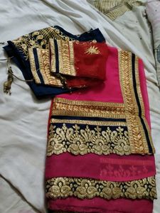 Elegant Pink Saree