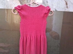 Pink Textured Dress