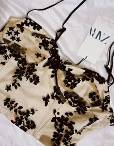 Zara Burn Out Combination Top
