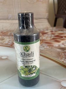 Khadi Natural Herbal Hair Cleanser, Amla Bring Raj Suit All Hair Types Net Volume210ml
