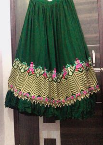Elegant Mehndi Lehenga Choli with Dupatta