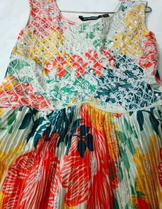 Vibrant Floral Long Gown
