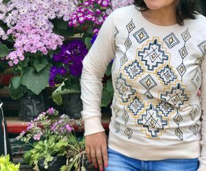 Allen Solly Embroidered Top/Sweatshirt