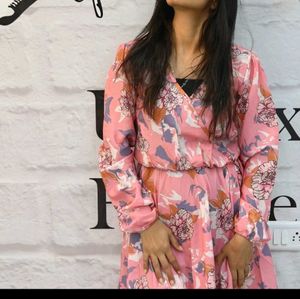 Korean Style Pink Dress