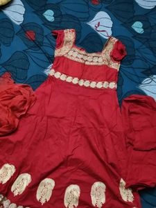 Elegant Red Ethnic Gown