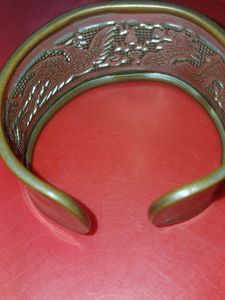 Vintage Etched Cuff Bracelet