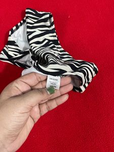Zebra Print Bikini Bottom