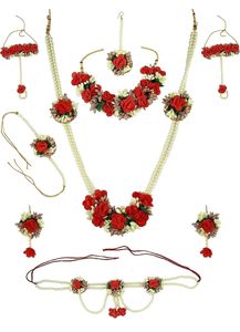 Artificial Flower Jewellery Set