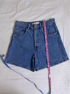 Zara Denim Shorts Waist 30