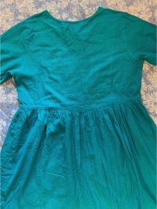 Embroidered Teal Top