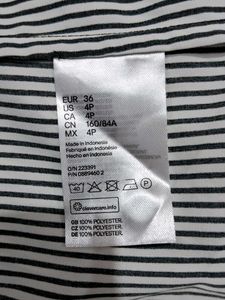 H&amp;M Striped Button-Down Shirt Size EU 36