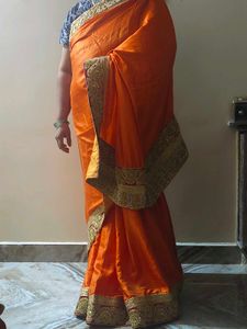 work saree with blouse
